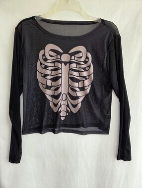 Sheer Mesh Ribcage Shirt 2XL